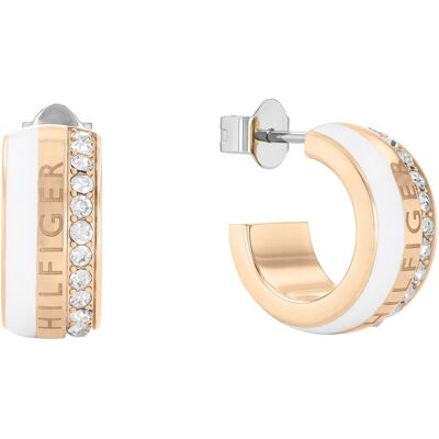 Tommy Hilfiger Cercei frumoși placați cu aur Mesh Charm 2780625 Tommy Hilfiger Cercei frumoși placați cu aur Mesh Charm 2780625