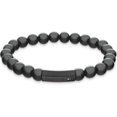 Tommy Hilfiger Brățară atemporală din mărgele cu onix 2790581 Tommy Hilfiger Brățară atemporală din mărgele cu onix 2790581
