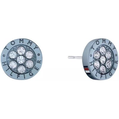 Tommy Hilfiger Cercei fini din oțel cu cristale Crystal 2780736 Tommy Hilfiger Cercei fini din oțel cu cristale Crystal 2780736