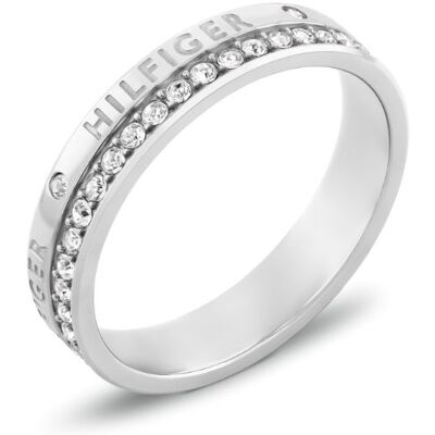 Tommy Hilfiger Inel din oțel cu cristale Mini Crystals 2780910 54 mm Tommy Hilfiger Inel din oțel cu cristale Mini Crystals 2780910 54 mm