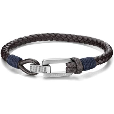 Tommy Hilfiger Brățară din piele pentru bărbați TH2701011 Tommy Hilfiger Brățară din piele pentru bărbați TH2701011