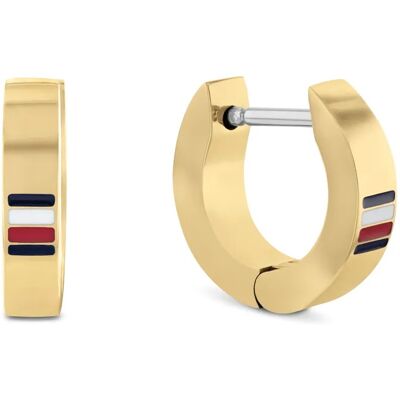 Tommy Hilfiger Cercei rotunzi placați cu aur Men`s Earrings 2790586 Tommy Hilfiger Cercei rotunzi placați cu aur Men`s Earrings 2790586