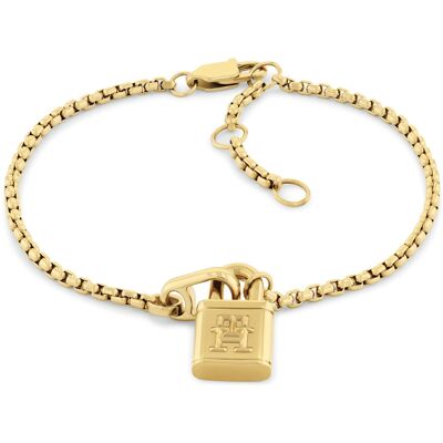 Tommy Hilfiger Brățară placată cu aur pentru femei American Icon 2780943 Tommy Hilfiger Brățară placată cu aur pentru femei American Icon 2780943