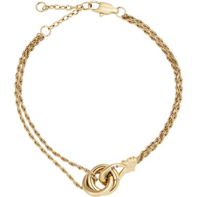 Tommy Hilfiger Brățară din oțel placat cu aur pentru femei Nautical Knot 2780991 Tommy Hilfiger Brățară din oțel placat cu aur pentru femei Nautical Knot 2780991