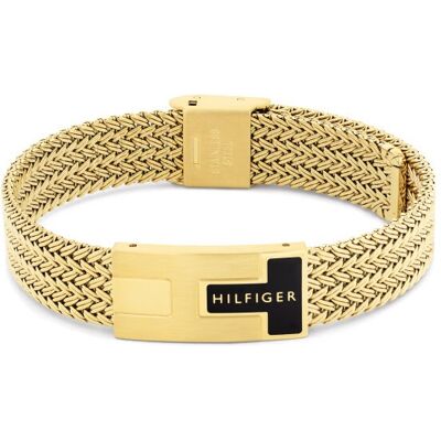 Tommy Hilfiger Brățară placată cu aur pentru bărbați Nautical Mesh 2790706 Tommy Hilfiger Brățară placată cu aur pentru bărbați Nautical Mesh 2790706