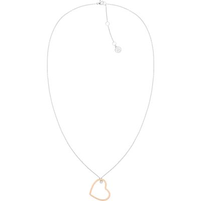 Tommy Hilfiger Colier decent bicolor cu inimă Minimal Hearts 2780759 Tommy Hilfiger Colier decent bicolor cu inimă Minimal Hearts 2780759