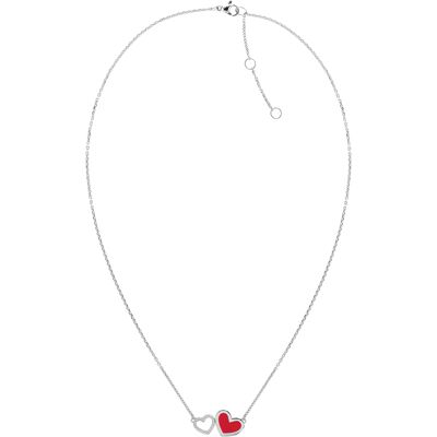 Tommy Hilfiger Colier decent din oțel cu inimioare Enamel Hearts 2780746 Tommy Hilfiger Colier decent din oțel cu inimioare Enamel Hearts 2780746