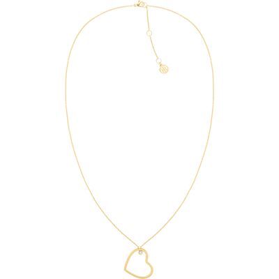 Tommy Hilfiger Colier placat cu aur decent cu inimioară Minimal Hearts 2780757 Tommy Hilfiger Colier placat cu aur decent cu inimioară Minimal Hearts 2780757