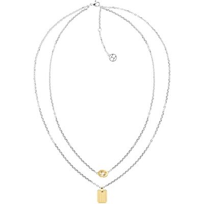 Tommy Hilfiger Colier dublu bicolor elegant din oțel 2780691 Tommy Hilfiger Colier dublu bicolor elegant din oțel 2780691