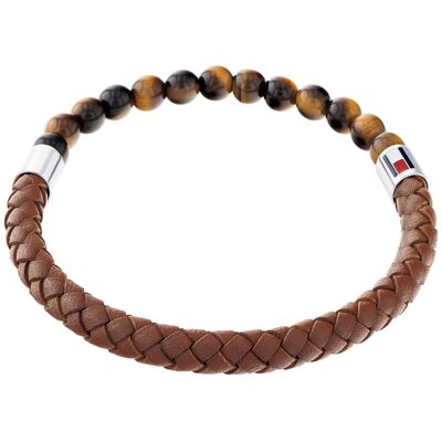 Tommy Hilfiger Brățară originală din piele cu ochi de tigru 2790474 Tommy Hilfiger Brățară originală din piele cu ochi de tigru 2790474