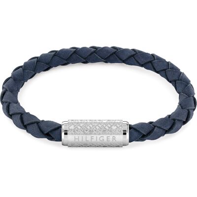Tommy Hilfiger Brățară elegantă din piele albastră 2790480 Tommy Hilfiger Brățară elegantă din piele albastră 2790480