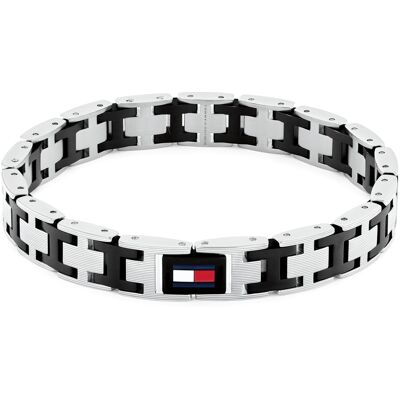 Tommy Hilfiger Brățară stilată din oțel pentru bărbați H-Link 2790684 Tommy Hilfiger Brățară stilată din oțel pentru bărbați H-Link 2790684