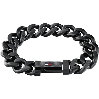 Tommy Hilfiger Brățară expresivă din oțel, neagră, Wild 2790639 Tommy Hilfiger Brățară expresivă din oțel, neagră, Wild 2790639