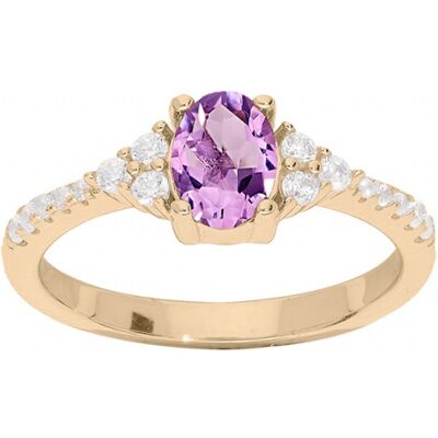 Kalace Inel frumos aurit cu ametist și zircon PO/SRC0203AM 50 mm Kalace Inel frumos aurit cu ametist și zircon PO/SRC0203AM 50 mm