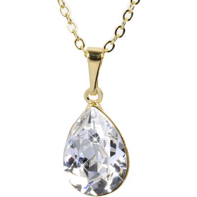 Levien Colier elegant pentru femei Pear Crystak Levien Colier elegant pentru femei Pear Crystak