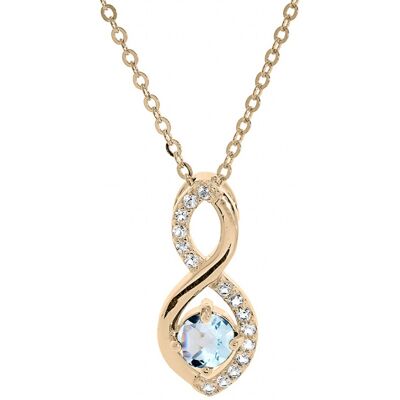 Kalace Colier fermecător placat cu aur cu zirconi PO/SP08340 Kalace Colier fermecător placat cu aur cu zirconi PO/SP08340