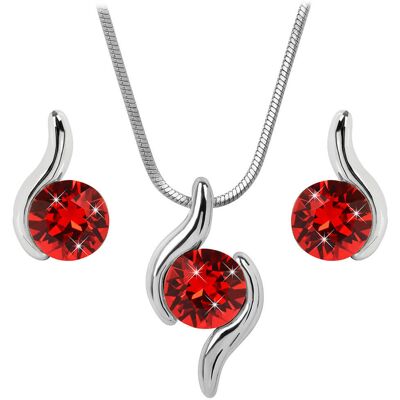 Levien Set fermecător de coliere și cercei val Light Siam Levien Set fermecător de coliere și cercei val Light Siam