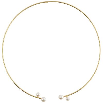 Victoria Cruz Colier fix placat cu aur, cu perle Sera A5557-00DG Victoria Cruz Colier fix placat cu aur, cu perle Sera A5557-00DG