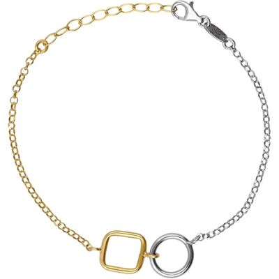 Victoria Cruz Brățară elegantă bicoloră din argint Nivola A5510-BP Victoria Cruz Brățară elegantă bicoloră din argint Nivola A5510-BP