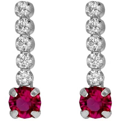 Victoria Cruz Cercei strălucitori cu cristal fucsia Shine A4669-21HT Victoria Cruz Cercei strălucitori cu cristal fucsia Shine A4669-21HT