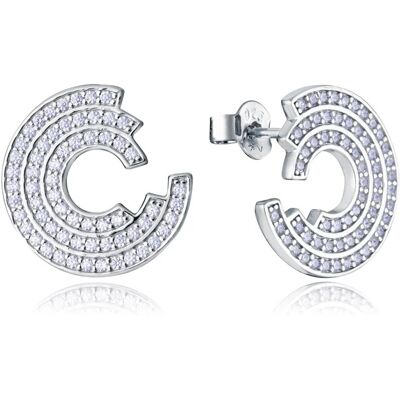 Viceroy Cercei de design din argint cu zirconi Elegant 9128E000-30 Viceroy Cercei de design din argint cu zirconi Elegant 9128E000-30