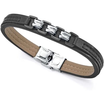 Viceroy Brățară elegantă din piele pentru bărbați Magnum 15151P01010 Viceroy Brățară elegantă din piele pentru bărbați Magnum 15151P01010