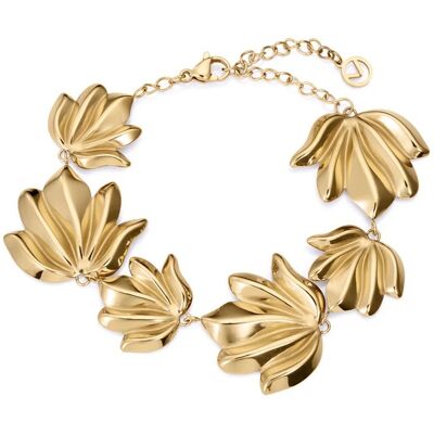 Viceroy Brățară pentru femei placată cu aur cu frunze Chic 15158P01012 Viceroy Brățară pentru femei placată cu aur cu frunze Chic 15158P01012
