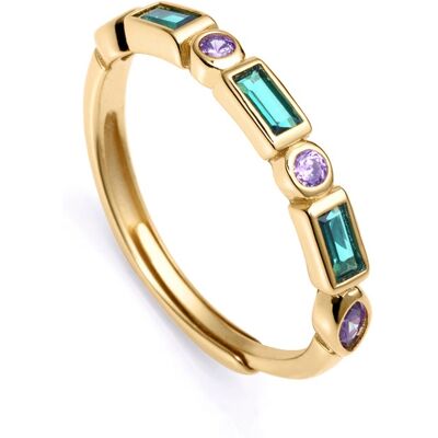 Viceroy Inel frumos placat cu aur cu zirconii 9120A0 53 mm Viceroy Inel frumos placat cu aur cu zirconii 9120A0 53 mm