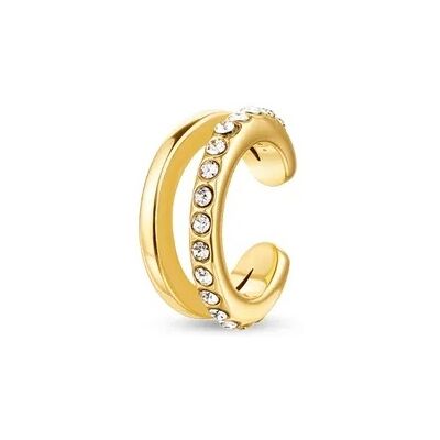 Vuch Cercel single tip earcuff divizat cu zirconii Vein Gold Vuch Cercel single tip earcuff divizat cu zirconii Vein Gold