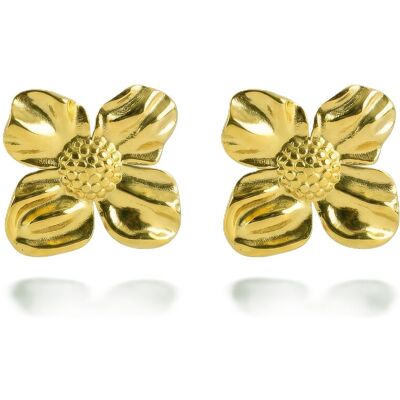 Victoria Walls Cercei placați cu aur cu floricele Daisies Gold VWE260777G Victoria Walls Cercei placați cu aur cu floricele Daisies Gold VWE260777G