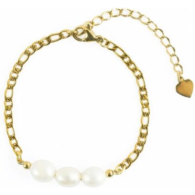 Victoria Walls Brățară placată cu aur și perle autentice Orlisse Gold VWB260758G Victoria Walls Brățară placată cu aur și perle autentice Orlisse Gold VWB260758G
