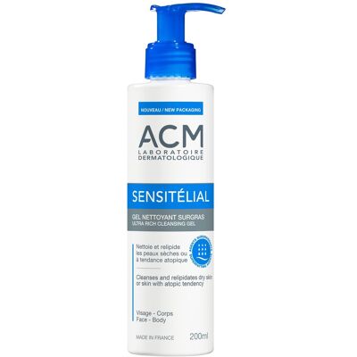 ACM Gel de curățare ultra hrănitor Sensitélial Cleansing Gel 200 ml ACM Gel de curățare ultra hrănitor Sensitélial Cleansing Gel 200 ml
