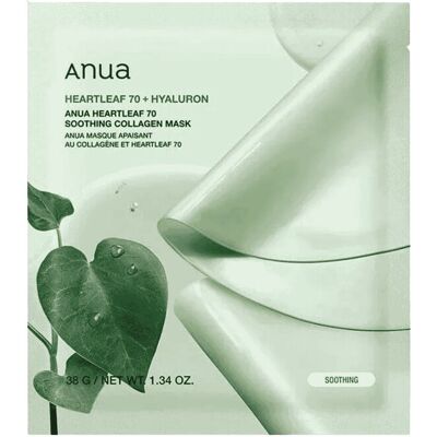Anua Mască calmantă Heartleaf 70 Soothing Collagen Mask 38 g Anua Mască calmantă Heartleaf 70 Soothing Collagen Mask 38 g