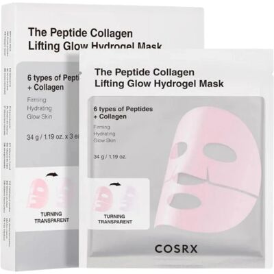 COSRX Set de măști pentru față Lifting Glow Hydrogel Mask, 3 × 34 g COSRX Set de măști pentru față Lifting Glow Hydrogel Mask, 3 × 34 g
