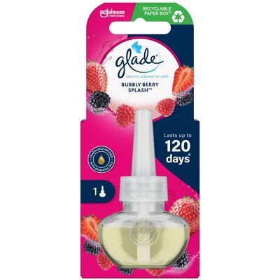 Glade Rezervă pentru odorizant electric de cameră Bubble Berry Splash 20 ml Glade Rezervă pentru odorizant electric de cameră Bubble Berry Splash 20 ml