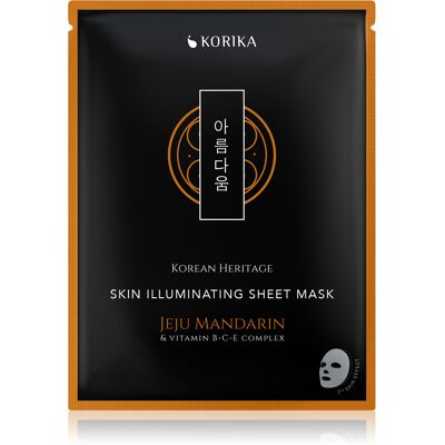 KORIKA Korean Heritage Jeju Mandaring & Vitamin B-C-E Complex Masca Luminatoare pentru Față - Masca KORIKA Korean Heritage Jeju Mandaring & Vitamin B-C-E Complex Masca Luminatoare pentru Față - Masca