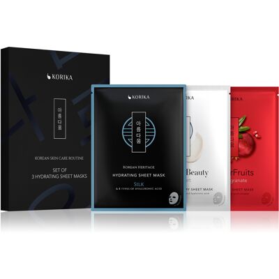 KORIKA Set de măști faciale hidratante Hydrating Sheet Masks KORIKA Set de măști faciale hidratante Hydrating Sheet Masks