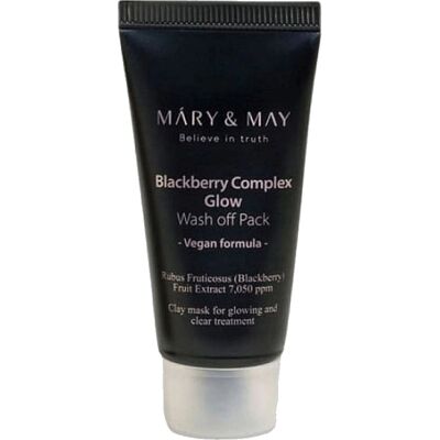 MARY & MAY Mască de față Blackberry Complex Glow Wash Off Pack 30 g MARY & MAY Mască de față Blackberry Complex Glow Wash Off Pack 30 g
