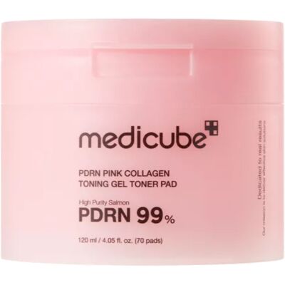 Medicube Tampoane de tonifiere cu gel PDRN Pink (Collagen Toning Gel Toner Pad) 70 buc Medicube Tampoane de tonifiere cu gel PDRN Pink (Collagen Toning Gel Toner Pad) 70 buc