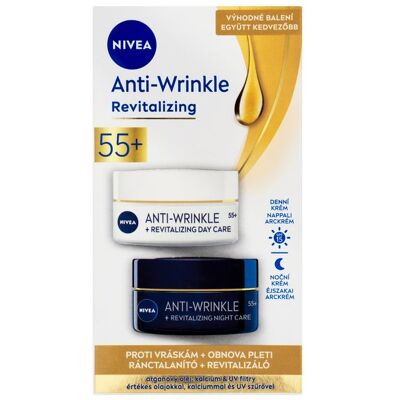 Nivea Set cadou pentru îngrijirea pielii 55+ Anti-Wrinkle Revitalizing Duopack Nivea Set cadou pentru îngrijirea pielii 55+ Anti-Wrinkle Revitalizing Duopack