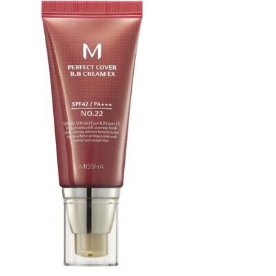 Missha BB Cream SPF 42 Perfect Cover (BB Cream Ex) 50 ml 22 Cool Sand Missha BB Cream SPF 42 Perfect Cover (BB Cream Ex) 50 ml 22 Cool Sand
