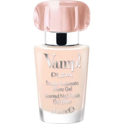 PUPA Milano Lac de unghii VAMP! (Scented Nail Polish Gel Effect) 9 ml 126 True Nude PUPA Milano Lac de unghii VAMP! (Scented Nail Polish Gel Effect) 9 ml 126 True Nude
