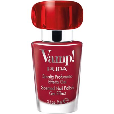 PUPA Milano Lac de unghii VAMP! (Scented Nail Polish Gel Effect) 9 ml 220 Manifesto Red PUPA Milano Lac de unghii VAMP! (Scented Nail Polish Gel Effect) 9 ml 220 Manifesto Red