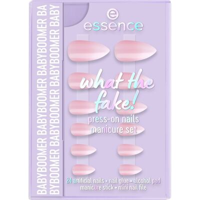 essence Set cu unghii artificiale What the Fake! Press-On 03 Babyboomer essence Set cu unghii artificiale What the Fake! Press-On 03 Babyboomer