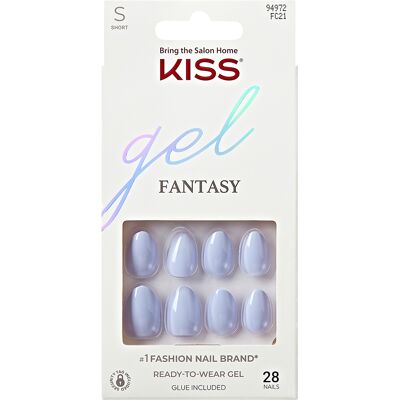 KISS Unghii false Gel Fantasy Day 1 Blue 28 buc KISS Unghii false Gel Fantasy Day 1 Blue 28 buc