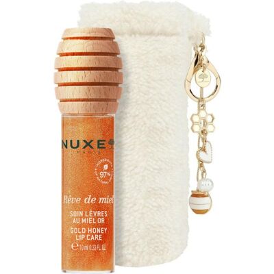 Nuxe Îngrijire de buze cu miere și etui Rêve de Miel Gold Lip Care 10 ml Nuxe Îngrijire de buze cu miere și etui Rêve de Miel Gold Lip Care 10 ml