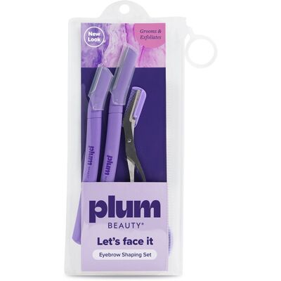 PlumBeauty Set pentru modelarea sprâncenelor Eyebrow Shaping Set PlumBeauty Set pentru modelarea sprâncenelor Eyebrow Shaping Set