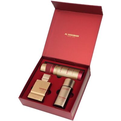 Al Haramain Amber Oud Ruby Edition - EDP 75 ml + EDP 30 ml + deodorant spray 200 ml Al Haramain Amber Oud Ruby Edition - EDP 75 ml + EDP 30 ml + deodorant spray 200 ml