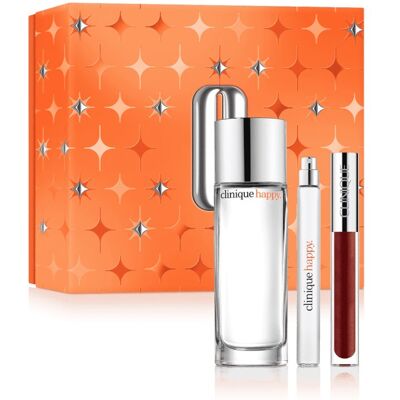 Clinique Happy - EDP 50 ml + EDP 10 ml + luciu de buze 3,4 ml Clinique Happy - EDP 50 ml + EDP 10 ml + luciu de buze 3,4 ml