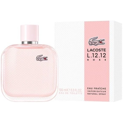 Lacoste L.12.12 Rose Eau Fraiche - Floral, 100ml, Femeie Lacoste L.12.12 Rose Eau Fraiche - Floral, 100ml, Femeie